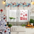 thumbnail image 6 of 2 Pack Valances for Windows, Summer Starfish Window Valances for Living Room/Bedroom/Bathroom, Blue Conch Coral Ocean Retro Beige Light Filtering Kitchen Curtain Valance Window Treatment 60"W x18" L, 6 of 9