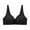 Black, variant on Patlollav Bras for Women, Womens Bra Soild Wire Free Underwear One-Piece Bra Everyday Front Buckle Underwear