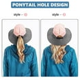 thumbnail image 2 of ASTRAEA Womens Sun Hat with Ponytail Hole, UV Protection Safari Summer Cap, Foldable Wide Brim Beach Fishing Hat for Outdoor, Pink, 2 of 8