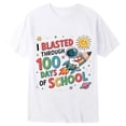 thumbnail image 3 of Rhuody Boys Tops Back To School T Shirt Short Sleeve Tee Graphic Print Crew Neck Blouse Simple Summer Wear 1-2 Years White, 3 of 3