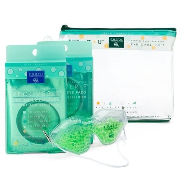 earth therapeutics eye cu eye care gift set (cucumber eye pads