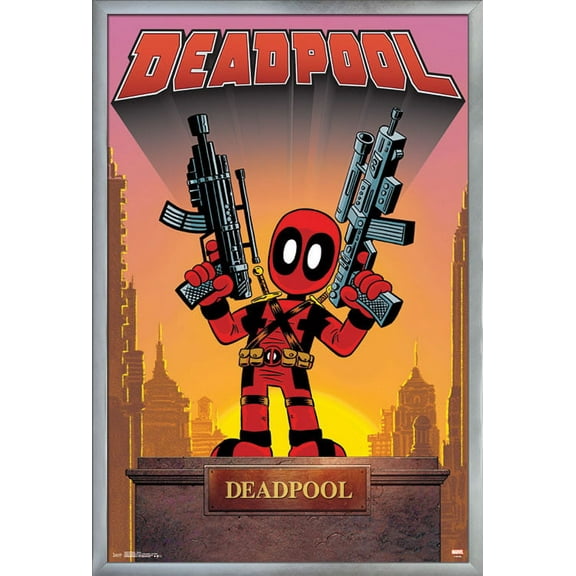 Marvel Comics - Deadpool - Statue Wall Poster, 22.375" x 34", Framed