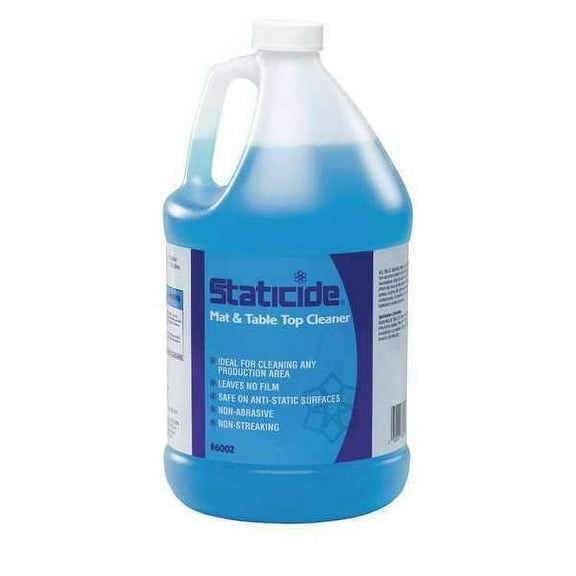 Acl Staticide Mat and Table Top Cleaner, Jug, 1 gal, Pleasant 6002