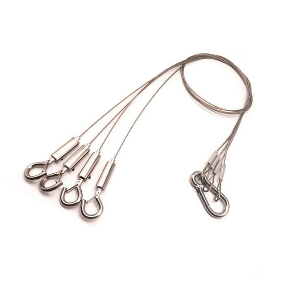 MLINS Ceiling Light Hanging Wire Rope Suspension Cables, hanging Chains for LED Panel Lighting Light Box Banner Machinery (82cm)