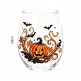 thumbnail image 3 of Artisanal Halloween Glassware Drinking Glass, Handcraftedspooky Halloween Pattern Cup, Unique Glass Mug for Home Bar Gift, 3 of 6
