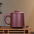 thumbnail image 2 of Taza de arena morada hecha a mano, taza de agua, taza de burbujas con filtro de oficina, juego de té, regalo 22011, 2 of 3