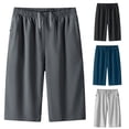 thumbnail image 2 of Yungyresw Men's Casual Shorts Straight Wide Leg Quick Dry Breathable Athletic Shorts Outdoor Comfort Sport Hiking Workout Pants Dark Gray XL, 2 of 5