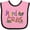 Pink and Black, variant on Inktastic Argyle Mardi Gras Boys or Girls Baby Bib