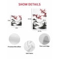 thumbnail image 7 of Chinese Mountain Kitchen Dish Towels for Drying Dishes Set of 2, Landscape Painting Red Plum Flowers Waffle Weave Microfiber Hand Tea Bathroom Towels Quick Dry & Absorbent Towel 15.7x23.6, 7 of 7