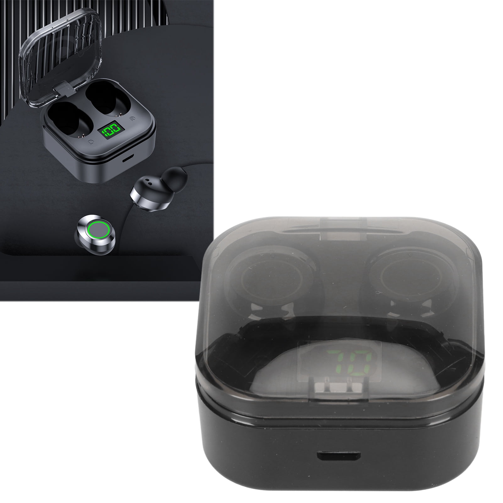 5.3 Earbuds, Long Endurance Stable Transmission Heavy Bass Stereo  Earbuds IPX7 Waterproof  for Tablets