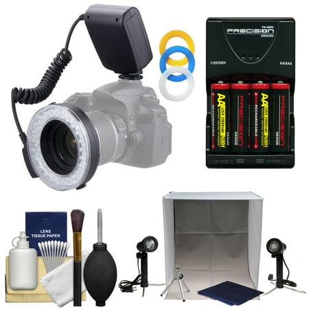 vivitar universal macro 48 led ring light flash with portable