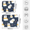 thumbnail image 4 of Cute Alpaca Pattern Drying Dish Mat Quick Drying Absorbent Soft Durable for Kitchen 18" x 24", 4 of 10