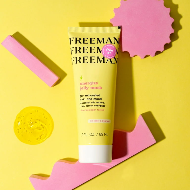 Freeman Energize Jelly Wash off Facial Mask, for Dry Skin, 3 fl oz