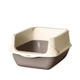 thumbnail image 4 of Portable Cat Litter Box with Handle, Large Space Design, Fully Enclosed Front Entry & Litter Filter Pedal, Covered Kitty Toilet for Odor Control, 4 of 12