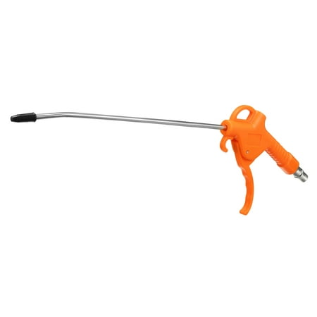 Air Blow Gun , 11-Inch Long Angled Nozzle 1/4PT Removable Rubber Tip