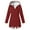 Wine jacket for women, variant on Usmixi 2023 Winter Womens Parka Jacket Trench Jacket for Women Winter Warm Thickened Plush Lined Overcoat Plus Size Casual Solid Zip up Drawstring Hooded Long Coat with Pocket Up to 65% off