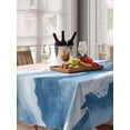 thumbnail image 6 of Blue Coastal Beach Table Cloth, Modern Oil Painting Nautical Waterproof Tablecloth for Rectangle Tables, Reusable Washable Fabric Table Cover for Restaurant Kitchen Dining Tables 60"x84", 6 of 6