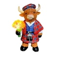 thumbnail image 3 of Highland Cow Light Statue Resin Highland Cow Decor 10in Highland Cow Gifts Birthday Valentine's Day, 3 of 8