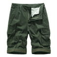 thumbnail image 3 of BADHUB Outdoor Cargo Shorts for Men Multi Pocket Classic Button Zipper Work Shorts Straight Ripstop Hiking Shorts Clearance Army Green XL, 3 of 7
