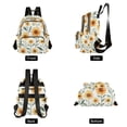 thumbnail image 4 of FORMRS Mini Backpack Purse for Women Travel Daypack Casual Shoulder Bag, Sunflowers and Leaves Pattern, 4 of 7
