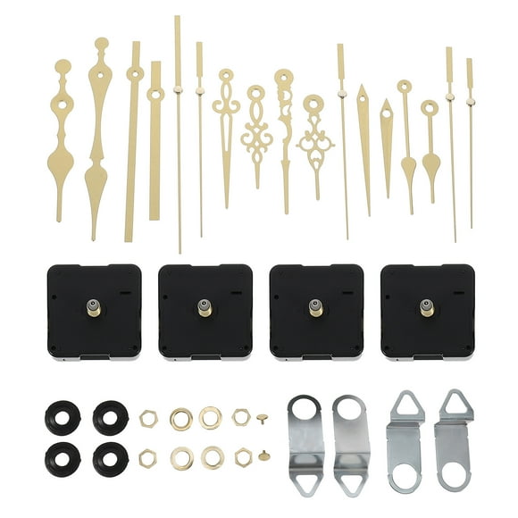KAKOWELY Clock Pointers Parts 4 Sets DIY Clock Movement Replacement Pointer Clock Parts Wall Clock Movement5.71"X0.59"X0.04"