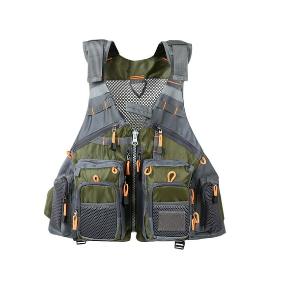 Fly Fishing Vest Breathable Outdoor Adjustable Multi Pokcet Waistcoat Jackets Trout Fishing Gears Multifunction