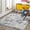 Charcoal, Gray, Off White / Warburton, variant on Hauteloom Buliok Hallway, Kitchen Runner Rug - Modern - Beige, Orange, Red - 2'7" x 7'3"