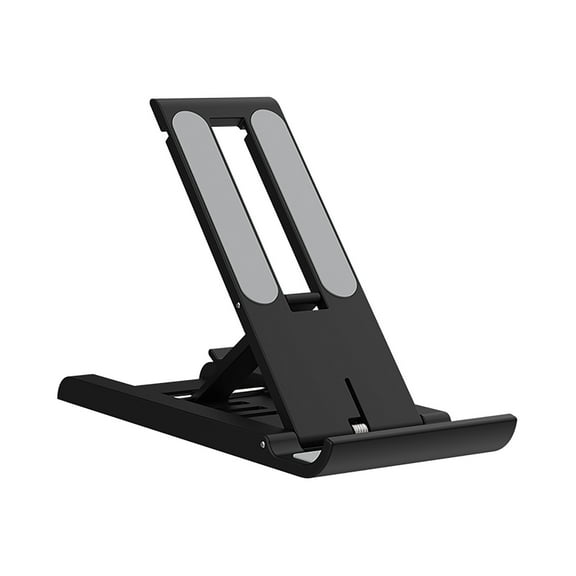 Foldable Phone Stand for Desk |Adjustable Folding Bracket for Cell Phone | Black Cellphone Holder for Desk & Smartphone Stand | Cellphone & Accessories for Men & Women