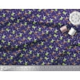 thumbnail image 3 of Soimoi Cotton Cambric Fabric Leaves,Watermelon & Rabbit Kids Print Fabric by The Yard 56 Inch Wide, 3 of 3