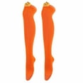 thumbnail image 3 of Monebena 4 Pcs Pumpkin Devil Halloween Socks, Knee Over Socks, Striped Long Socks, Polyester Cotton M01, 3 of 14