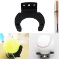 thumbnail image 2 of Baseball Bats Hooks, Wall Mounted Hanging Baseball Bat Rack Display, Vertical Tennis/Microphone/Softball Racket Holder Rack Display, 2 of 5