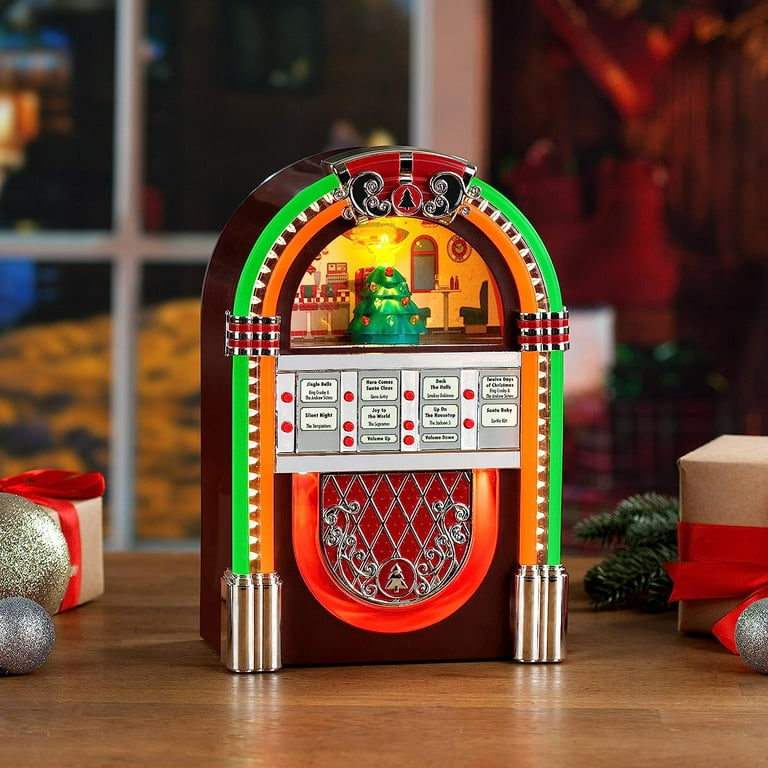 Mr. Christmas 36862 Vintage Jukebox, Plays 8 Christmas Songs