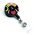 thumbnail image 1 of Carolines Treasures AM1002-ABR Letter A Monogram Retro in Black Retractable Badge Reel, 1 of 2