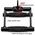 thumbnail image 5 of Yes4All Rotating Black Double D Row Handle Cable Attachment for Weight Workout, Cable Machine Accessories for Home Gym, 5 of 6