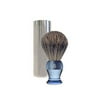 eShave Fine Badger Shaving Brush ( Travel with Canister ) Blue