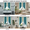 thumbnail image 3 of Turquoise Yellow Ombre Swag Valances for Windows, Kitchen Window Curtains Over Sink, Farmhouse Modern Gradient Art Window Treatment Curtains for Living Room/Bedroom Curtains 2 Panel Sets 36"x45", 3 of 8