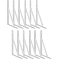 thumbnail image 1 of Heavy Duty Shelf Brackets Triangle Shelving Brackets Right Angle Wall Mounted Shelf Supporters Set of, 1 of 6