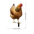 thumbnail image 3 of Poultry Decoration Yard Insert Rooster Acrylic Sticker Yard Art Decoration Yard Decoration Acrylic Double Sided Printed Party Cards Animal Garden Decoration, 3 of 5