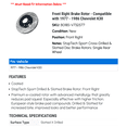 thumbnail image 2 of Front Right Brake Rotor - Compatible with 1977 - 1986 Chevy K30 1978 1979 1980 1981 1982 1983 1984 1985, 2 of 2
