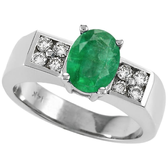 Tommaso Design� Genuine Emerald Ring