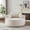 Chenille Beige, variant on FFH 55" Round Swivel Chair, Modern Lounge Chair Reading Chair with 360° Rotating Base for Living Room, Bedroom, Chenille Beige