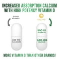 thumbnail image 5 of Calcium 1200 mg Per Serving with Vitamin D3 - Bone Health Supplement, Vitamin D & Calcium Supplements for Women & Men - Bone, Teeth & Immune Support, Nature's Calcium Pills, Bottled USA - 120 Tablets, 5 of 9