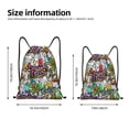 thumbnail image 4 of ZNDUO Gym Drawstring Bag, Graffiti Texture Urban Art Pattern Men and Women Fitness Drawstring Backpack Swimming Bags, Small, 4 of 8
