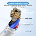 thumbnail image 5 of Cable USB-C a para Lightning [MFi Certificado] - 2M Carga Rápida, Compatible con iPhone 14/13/12/11 Pro Max/X/XS/XR/8/7/6s Plus/SE, iPad Pro, Adaptador 100W, Compatible con Apple, 5 of 5