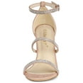 thumbnail image 2 of BLISSFUL STEP Women's Shoes Rhinestone Stiletto Heel Ankle Strap Sandals Dust Pink 5, 2 of 8