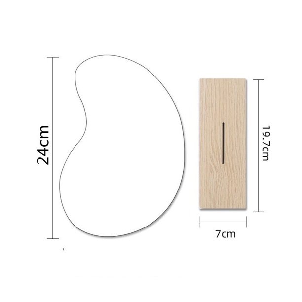 Espejo de escritorio irregular con forma de nube extraterrestre simple, espejo para tocador, dormitorio de estudiantes, maquillaje para dormitorio de niñas