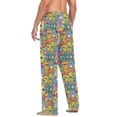 thumbnail image 6 of Monsters Doodle Men's Pajama Pants with Pocket Lounge Pants Pajama Sleep Pant Pj Comfortable, 6 of 7