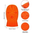 thumbnail image 3 of 3 Holes Ski Mask Full Face Cover Outdoor Balaclava Winter Knitted Neck Gaiter for Halloween Sports Cycling, 3 of 7