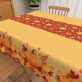 thumbnail image 4 of Tchckioa Tablecloth for Kitchen Dining,Maple Leaf Pumpkin Waterproof Table Cover(Orange,Rectangle 52x70 Inch), 4 of 6