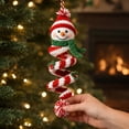 thumbnail image 6 of KRONDO Crochet Christmas Spiral Ornament DIY Kit, 3D Christmas Hanging Decor with Soft Yarn & Ergonomic Hook for Beginner Crafters, 6 of 10